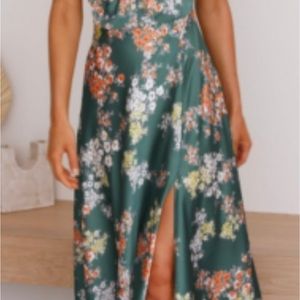 Floral cut out dress